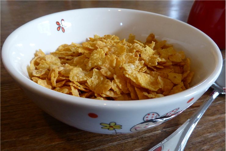 Picture Of Cornflakes Cereal Bowl
