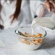 Picture Of Morning Cornflakes With Milk
