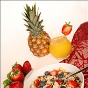 Picture Of Muesli Cereals Oatmeal With Fruit