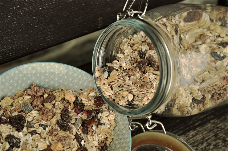Picture Of Muesli Glass